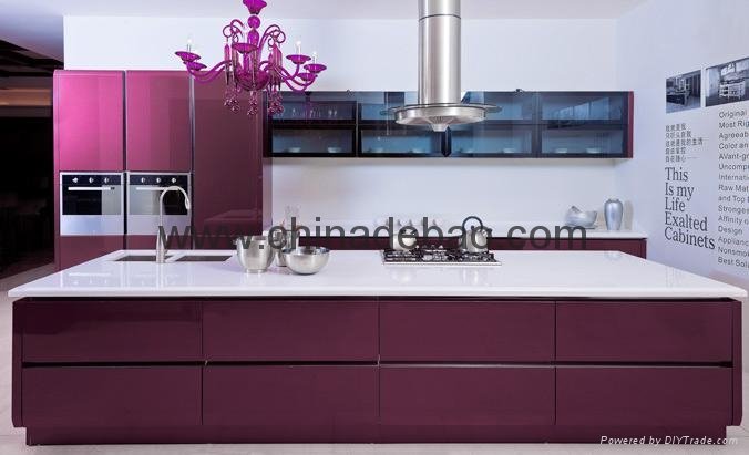 High glossy MDF kitchen cabinet