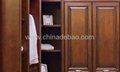 Solid wood integrated wardrobe