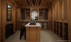 Oak Solid wood wine cellar