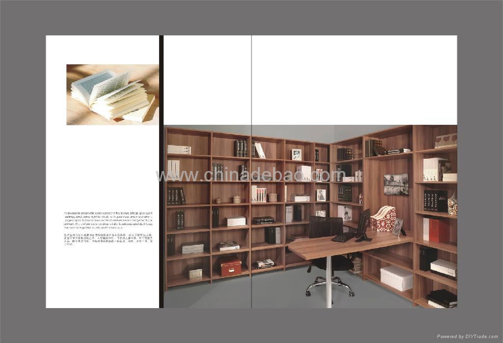 Combination of bookcase and office table 2