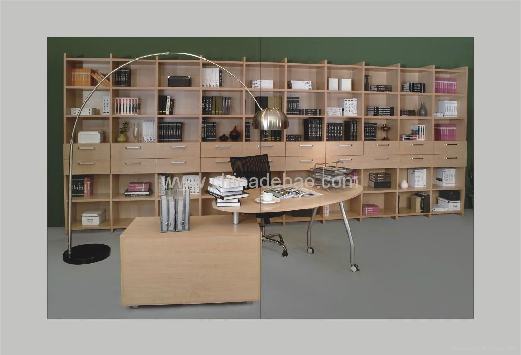 Combination of bookcase and office table 3