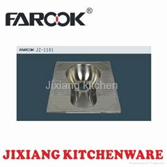 stainless steel squatting pan 