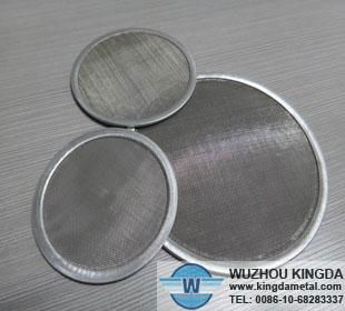 Woven wire mesh double layer filter disc 3