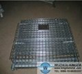 Electro galvanized collapsible mesh cage 2