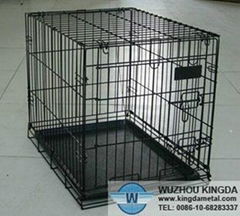 Black PVC coated pet cage