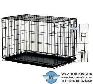 Black PVC coated pet cage 2