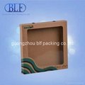 hot stamping logo 350g art paper printed Paper box with PVC window (BLF-PBO001） 3