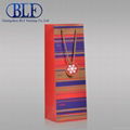 hot sale custom printed Luxury paper bag for wine(BLF-PB001)   4
