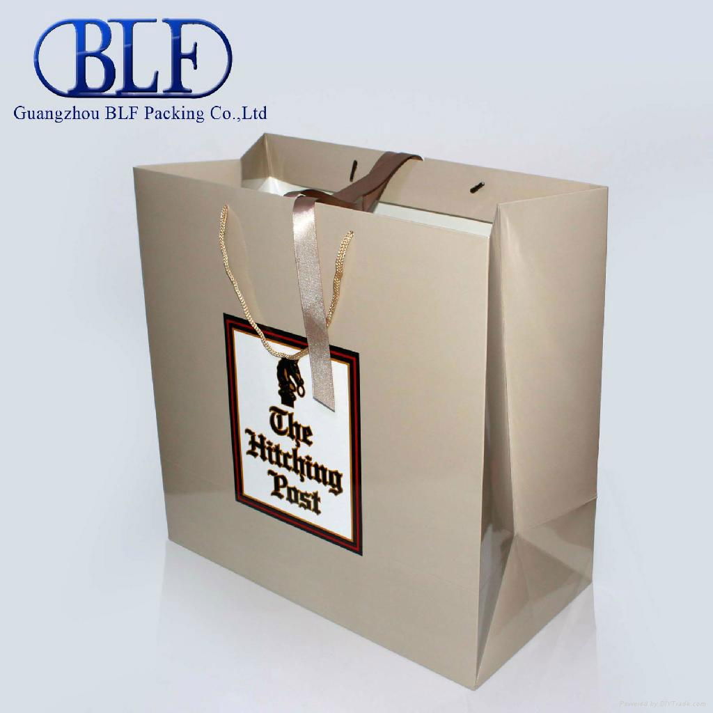 recycled luxury paper bag wholesale(BLF-PB002) 2