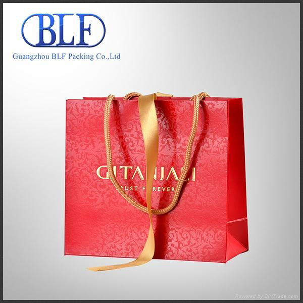 recycled luxury paper bag wholesale(BLF-PB002)