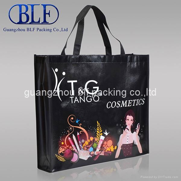 PP laminated printed non woven shopping bag