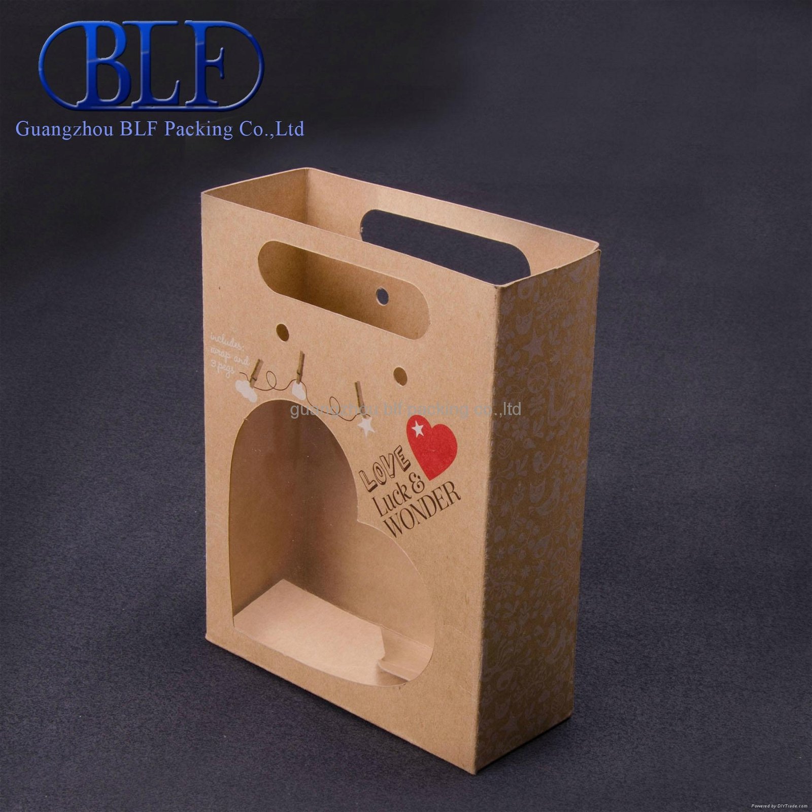 custom printed brown kraft paper bag (BLF-PB003) 2