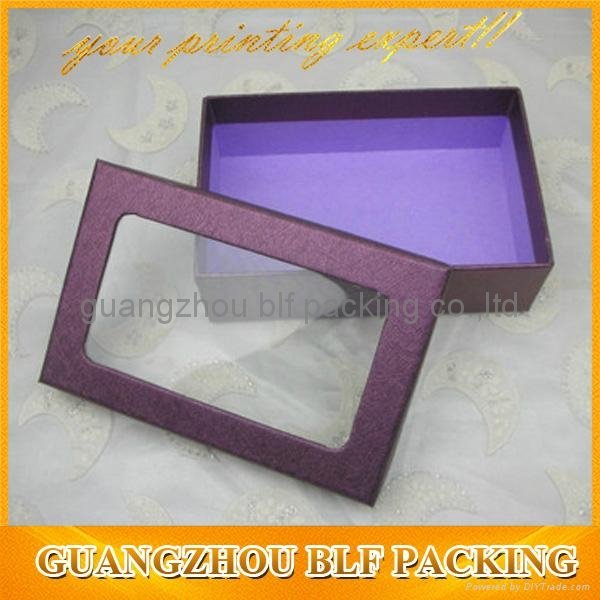 cardboard box for jewelry with window  2