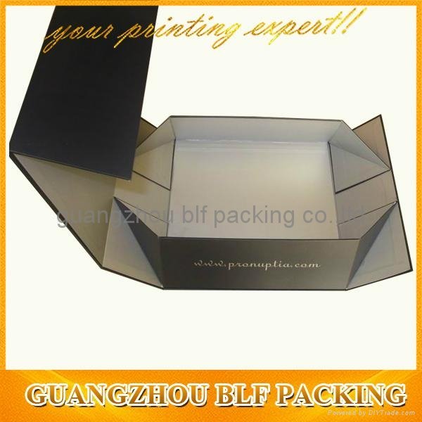 custom cardboard foldable paper gift box 
