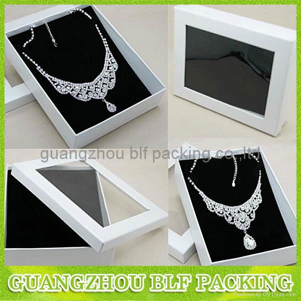 custom magnetic closure  cardboard paper jewelry gift box  4