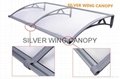 New Design Polycarbonate Awning with Aluminum water gutter