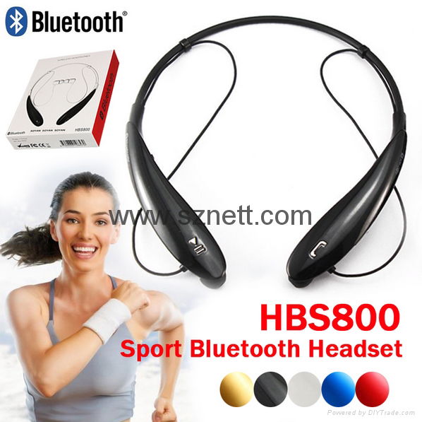 HBS800 Sport neckband music wireless bluetooth V4.0 stereo headphone handfree