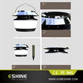 Solar led camping light with external solar panel rechargable battery 4