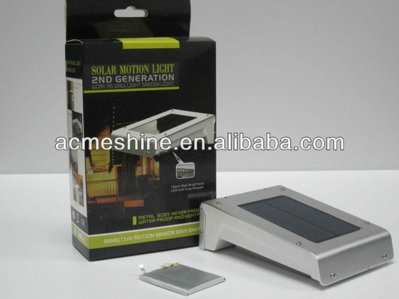 Motion sensor solar street light