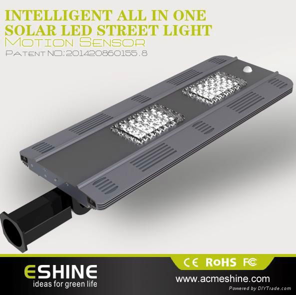 ELS-07 All in one energy saving solar street light with 20pcs led and 13200 lith