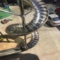 定製不鏽鋼逃生遊樂滑梯 2