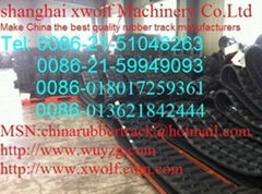 Hitachi excavator rubber track 