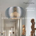 Aluminum wire woven pendant lamp 1