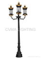 outdoor garden pole lamp