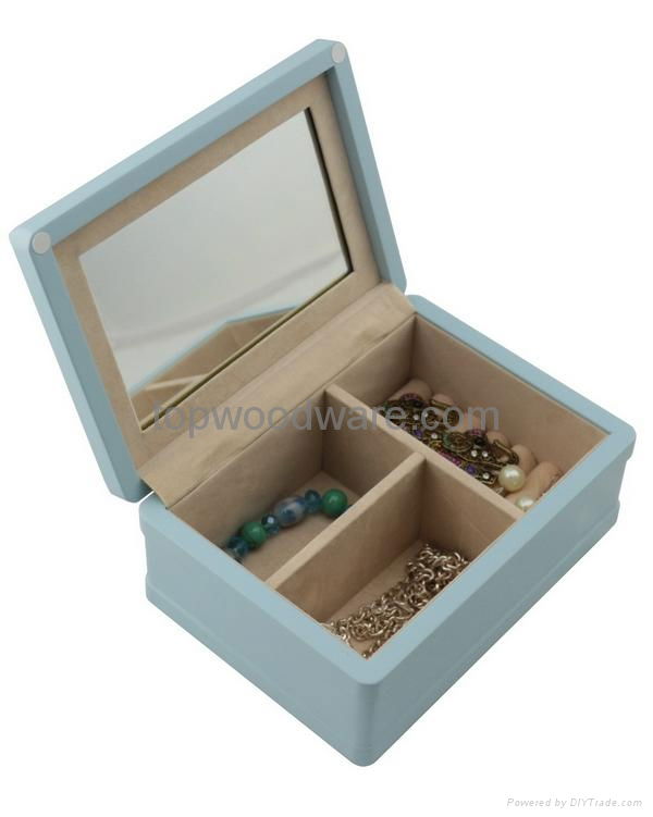 Matt finish wooden Kids Jewelry gifts box