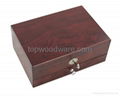 matt finish wooden jewelry storage packing gift box