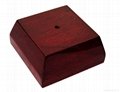 rosewood piano finish wooden stackable awards base 2