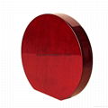   rosewood piano double finish wood round plaque 1
