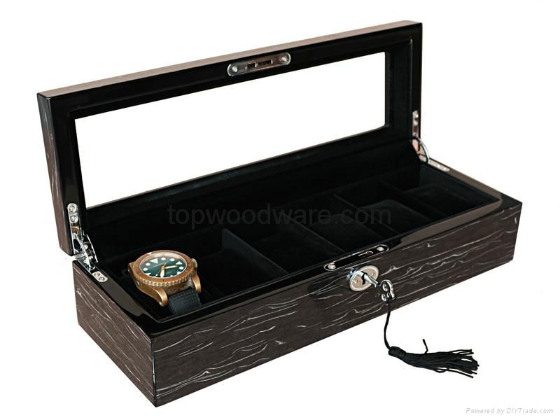 HIGH GLOSS FINISH WOODEN WATCH PACKAGING BOX 3