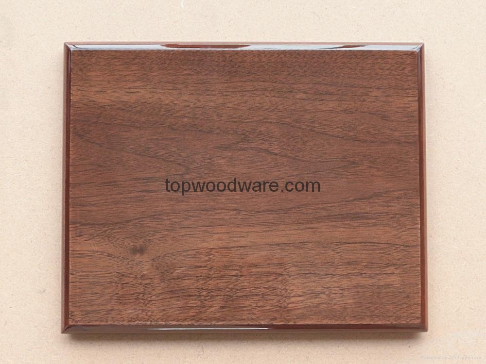 walnut piano finish wooden award plaque 3