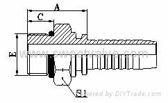 BSP MALE O-RING SEAL 