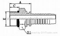 BSP MALE O-RING SEAL 