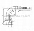 90° BSP FEMALE FLAT SEAL 22191