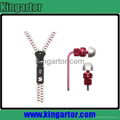 zipper earphone ,for iphone5 earphone,earphones and headphone