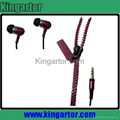 high quality with low bass sound zipper earphone 1