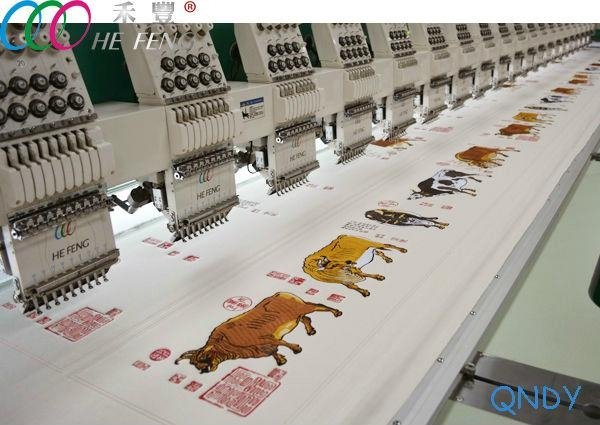 20 heads flat embroidery machine for clothing and textile 1