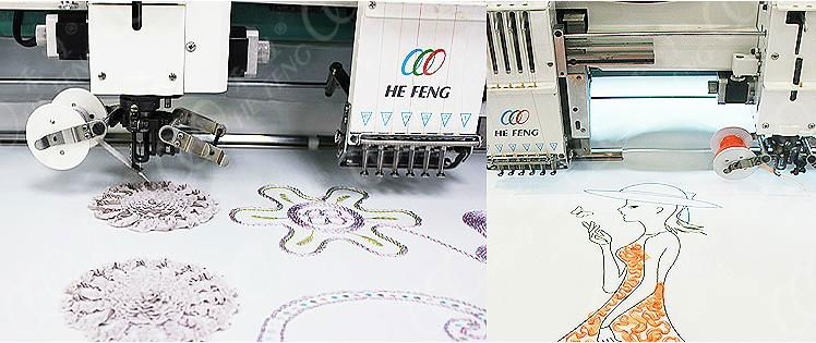 Mixed coiling & Tapping Embroidery Machine HFTCIII-60910 3