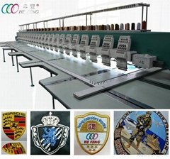 High Speed 1200 RPM Computerized Flatbed Embroidery Machine With Sero Motor