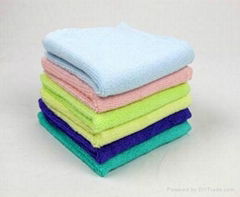 Produce hot sale top anti-bacterial bamboo washcloth face towel dish towel  