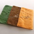 Top quality antibacterial jacquard bamboo hand towels 3