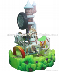 Amusement park indoor electronic small carousel for sale