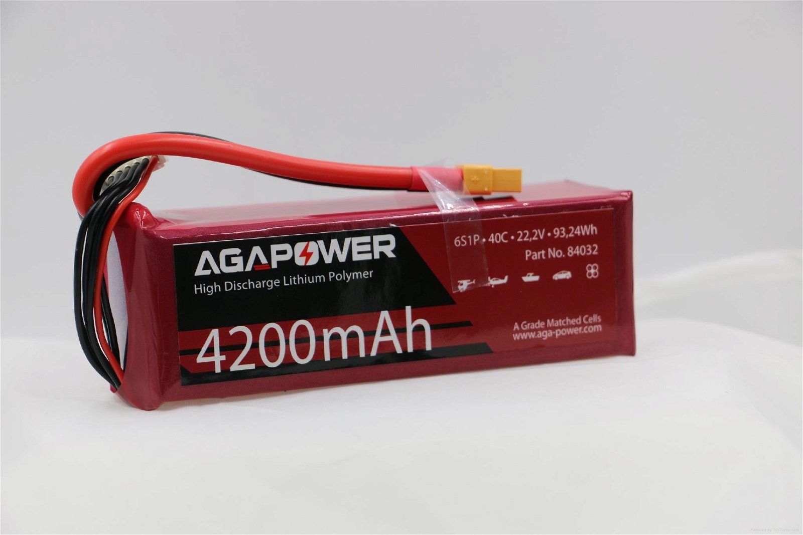 AGA 6S 40C 4200mAh RC heli lipo battery 2