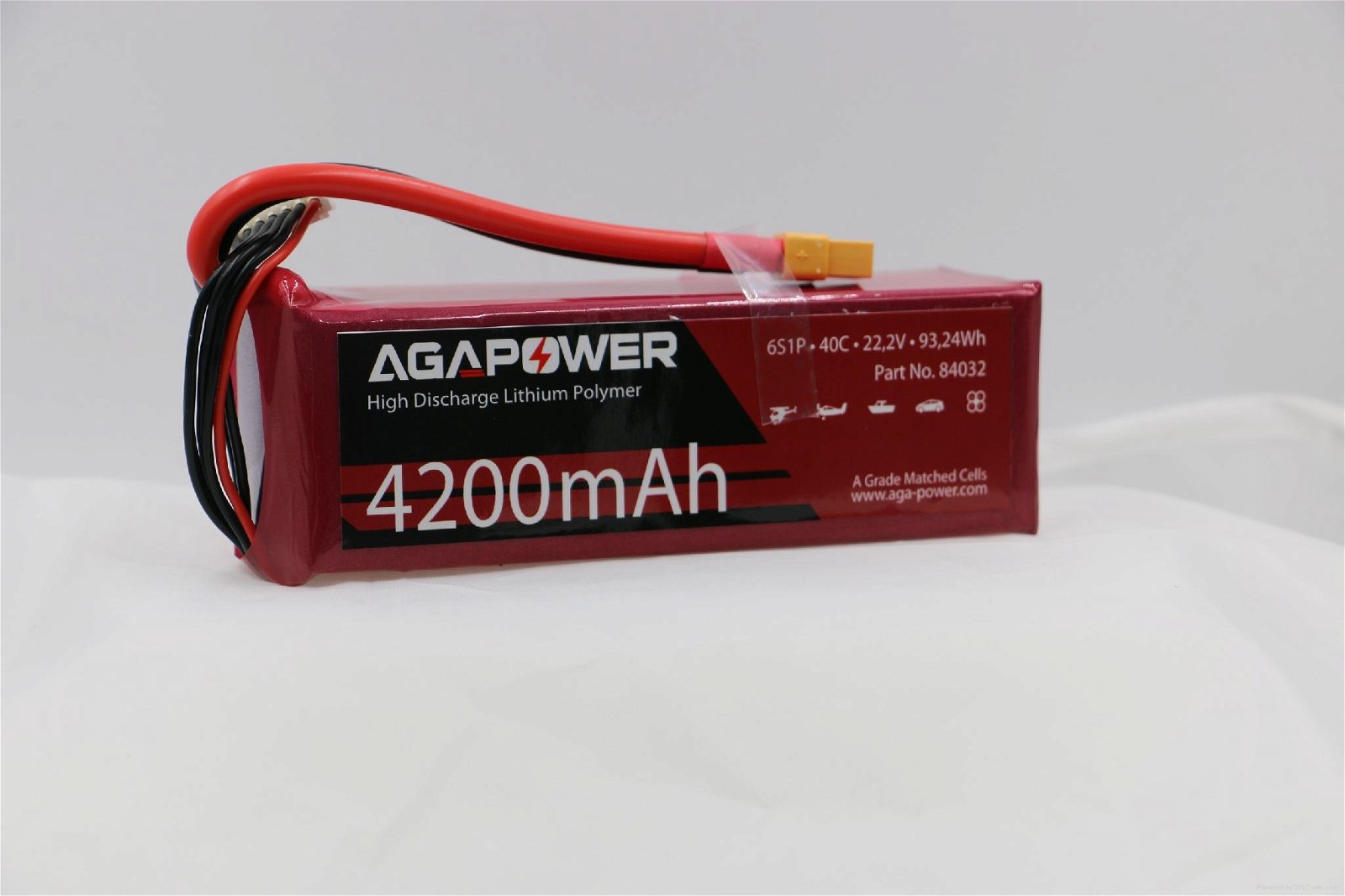 AGA 6S 40C 4200mAh RC heli lipo battery 3