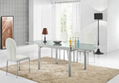 Pull-out metal glass dining table 2