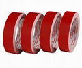 Red Double-sided Tape with Crepe Paper