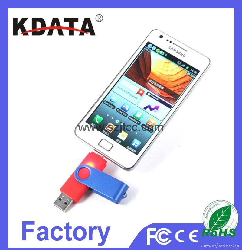 16GB swivel smartphone usb flash drive 2